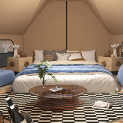 Commercial-Grade Halo Bell Tent - Waterproof Canvas for European Music Festivals & Event Glamping