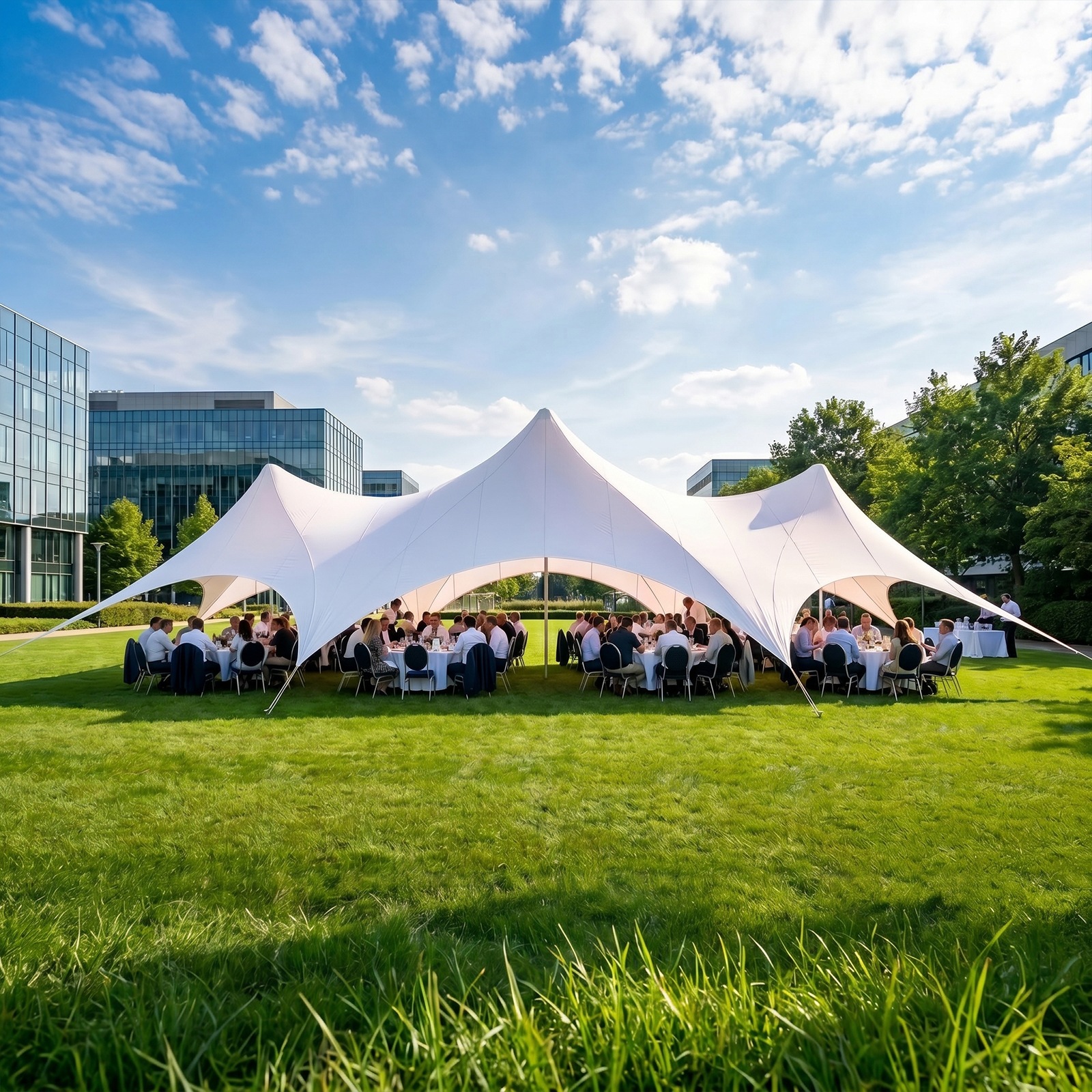 Trinity Star Tent -  Large Outdoor Canopy for Corporate Events, Team Building & Professional Exhibitions