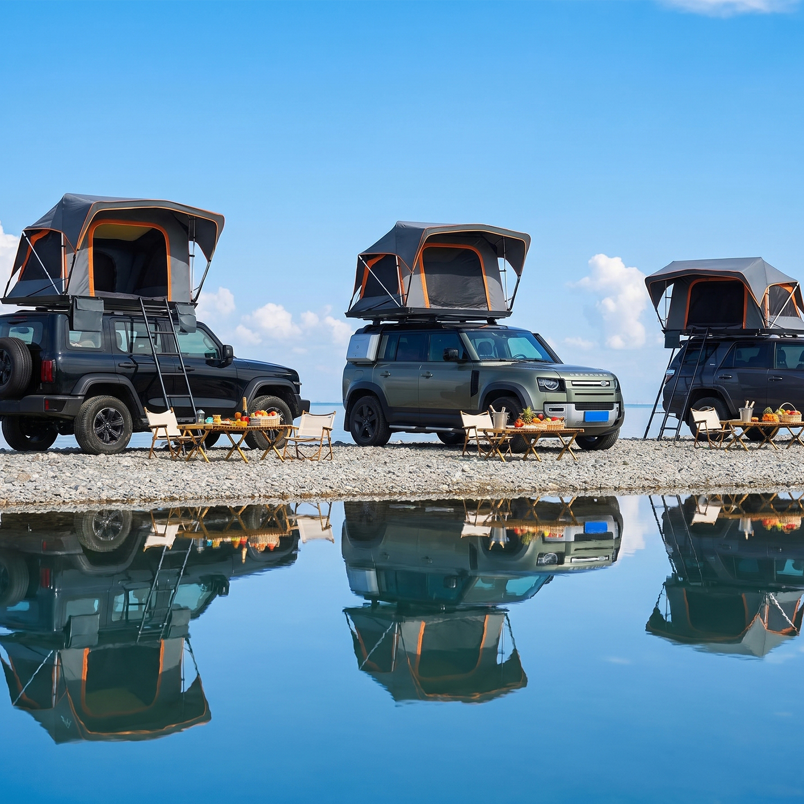 Soft Shell Rooftop Tent - 3-Person All-Season Waterproof Shelter for Group Events & Rental Fleets