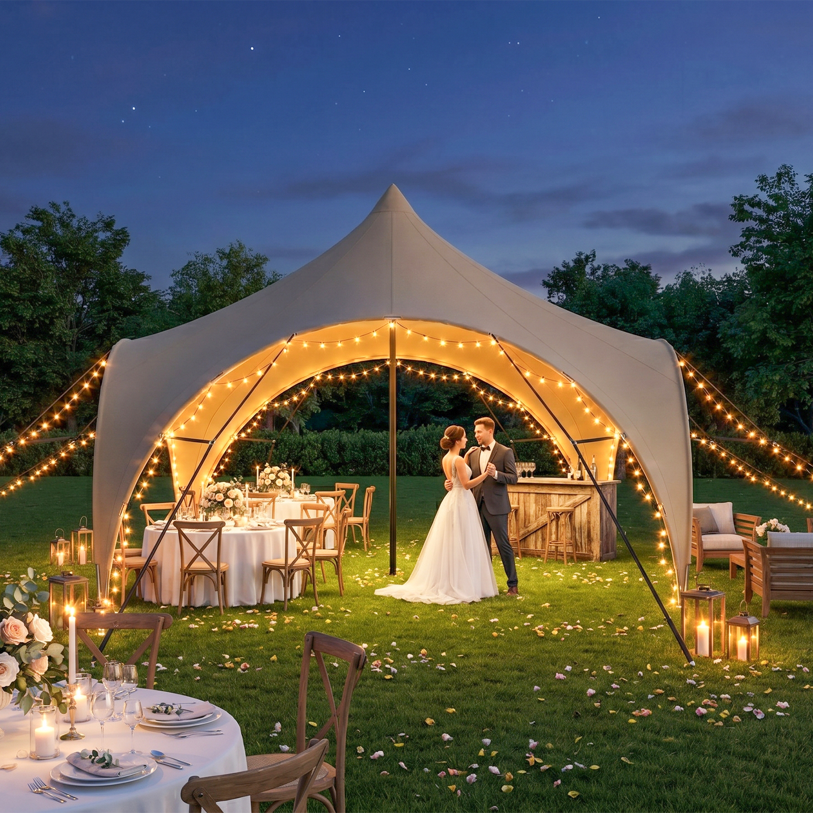 Heavy-Duty Activistas Event Tent - Professional Modular Party Shelter for Corporate Events & Group Activities