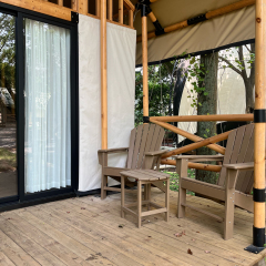 Pasture Land Duplex Tent | Two-Story Wooden Frame Glamping Lodge with 850GSM PVDF Weatherproof Canopy & Private Balcony
