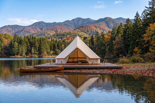 In Stock Premium Canvas Bell Tent | EVERCANVAS™ PFAS-Free & CPAI-84 Flame Retardant
