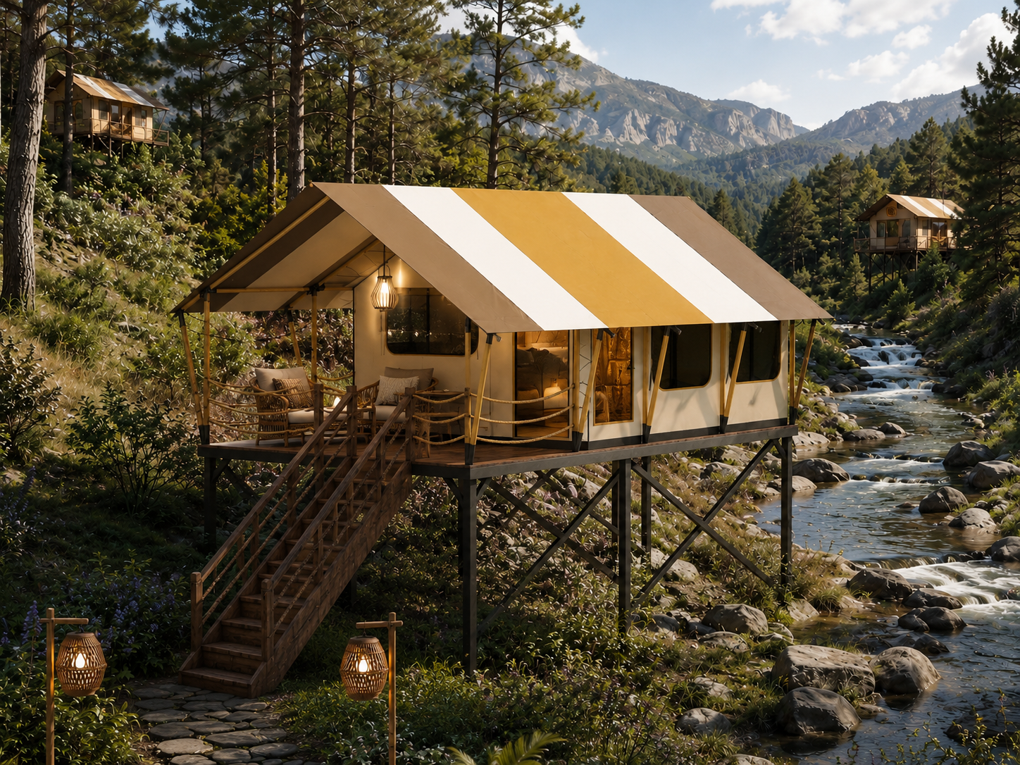 Rayla Luxury Glamping Tent Wholesale | Elevated Safari Tent