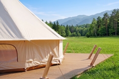 In Stock Premium Canvas Bell Tent | EVERCANVAS™ PFAS-Free & CPAI-84 Flame Retardant