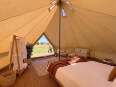 In Stock Premium Canvas Bell Tent | EVERCANVAS™ PFAS-Free & CPAI-84 Flame Retardant