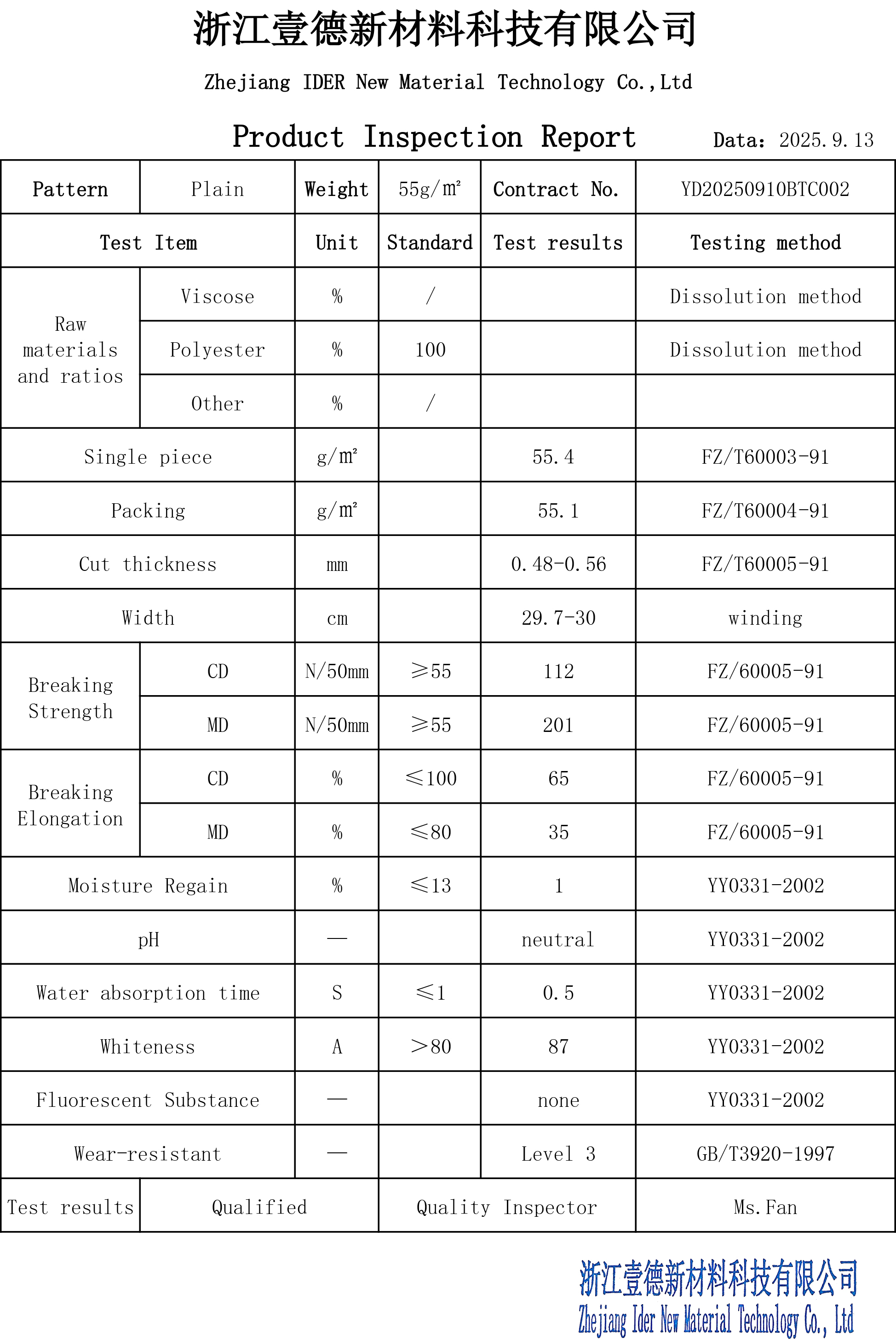 Professional Plain Spunlace Substrate for Wet Wipes & Dry Wipes - Excellent Linting Control