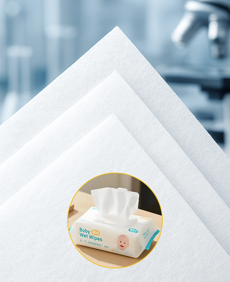 Professional Plain Spunlace Substrate for Wet Wipes & Dry Wipes - Excellent Linting Control