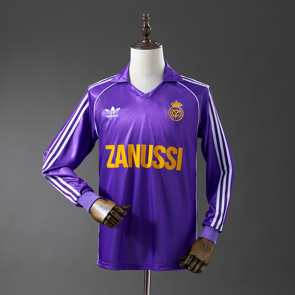 1984/85 Real Madrid Long Sleeve Away Jersey