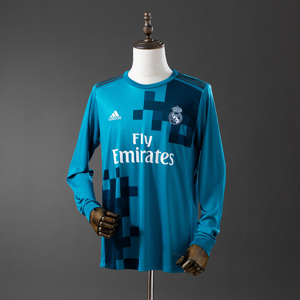 2017/18 Real Madrid Long Sleeve Third Away Jersey