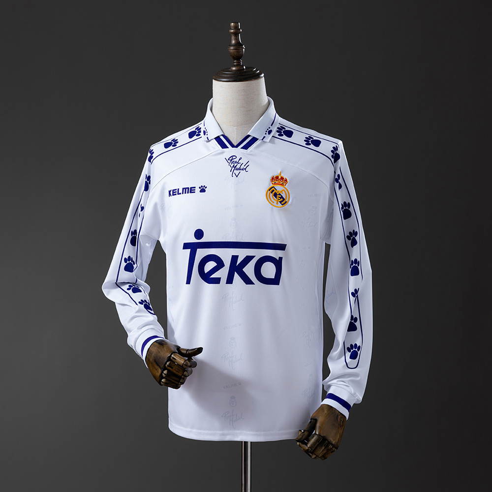 1994/96 Real Madrid Long Sleeve Home Jersey