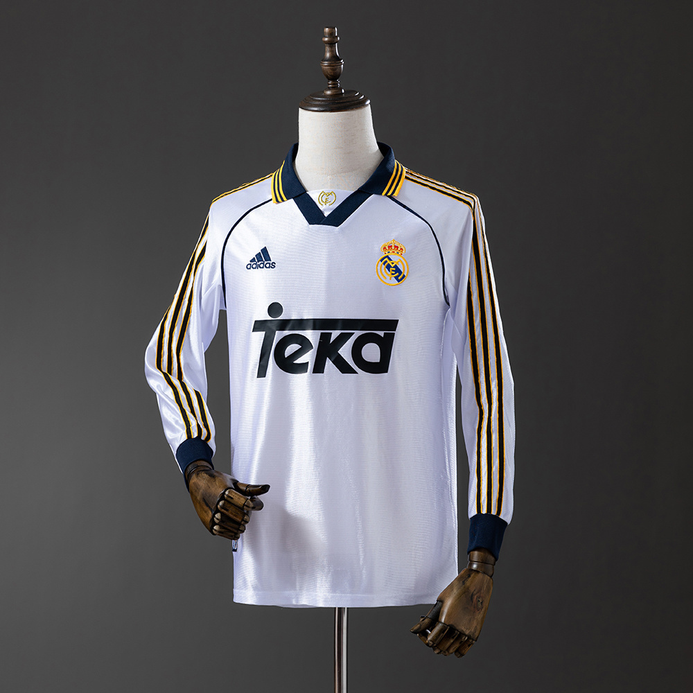 1998/00 Real Madrid Long Sleeve Home Jersey