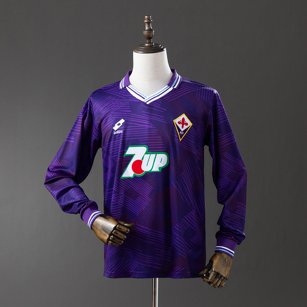 1992/93 Fiorentina Home Long Sleeve Jersey