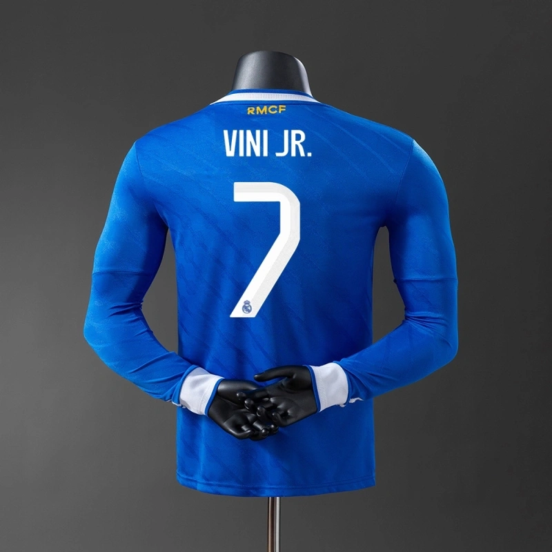 2025/26 Real Madrid Long Sleeve Third Away Jersey Player Version