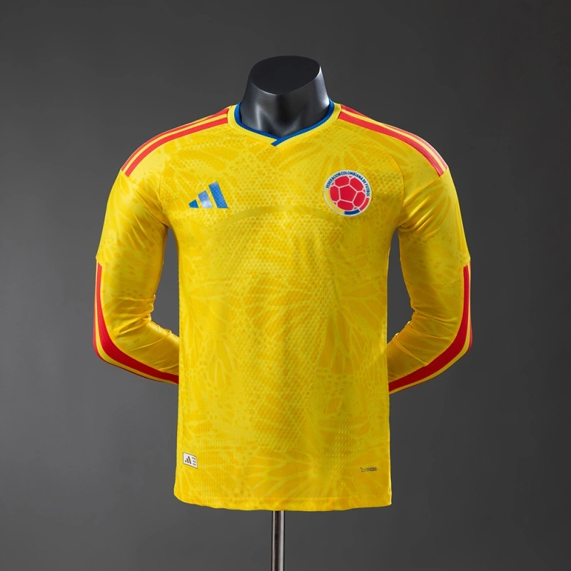 2026 Colombia World Cup Long Sleeves Home Jersey Player Version