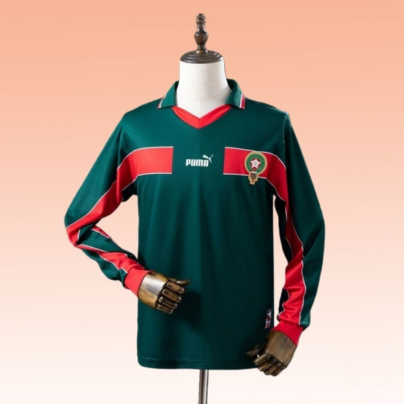 1998 Morocco Third Away Home Jersey Long Sleeve