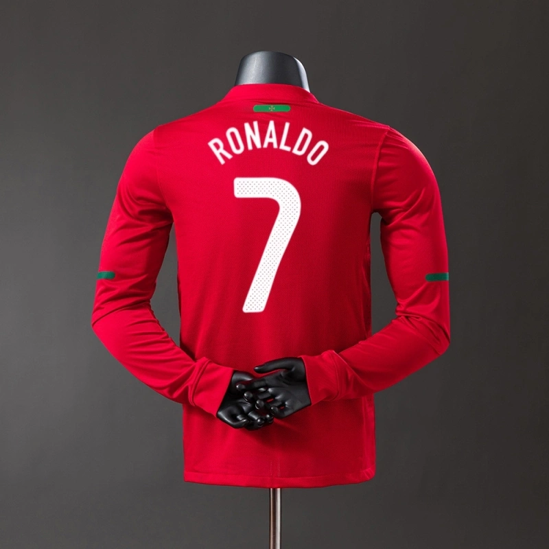 2010 Portugal Home Jersey Long Sleeve Player Version
