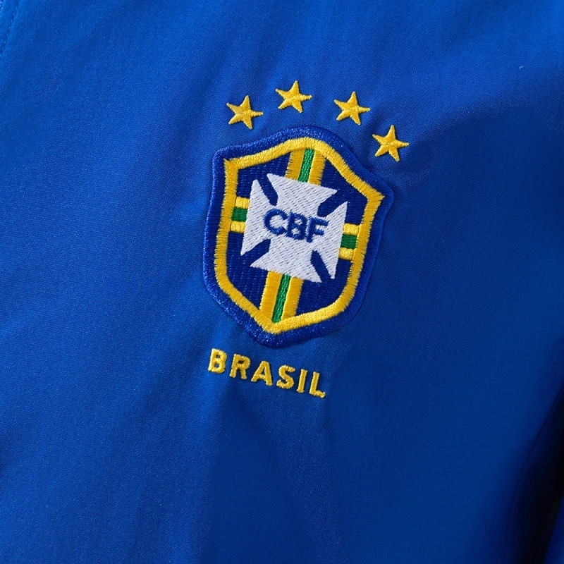 1998 Brazil Windbreaker Blue Jacket