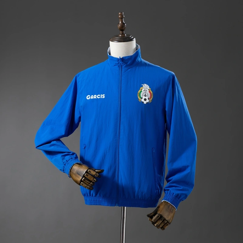 Mexico Reversible Jacket White & Blue Windbreaker