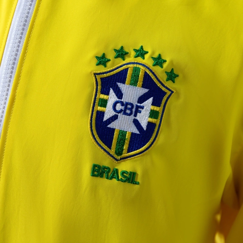 2010-11 Brazil Windbreaker Yellow Jacket