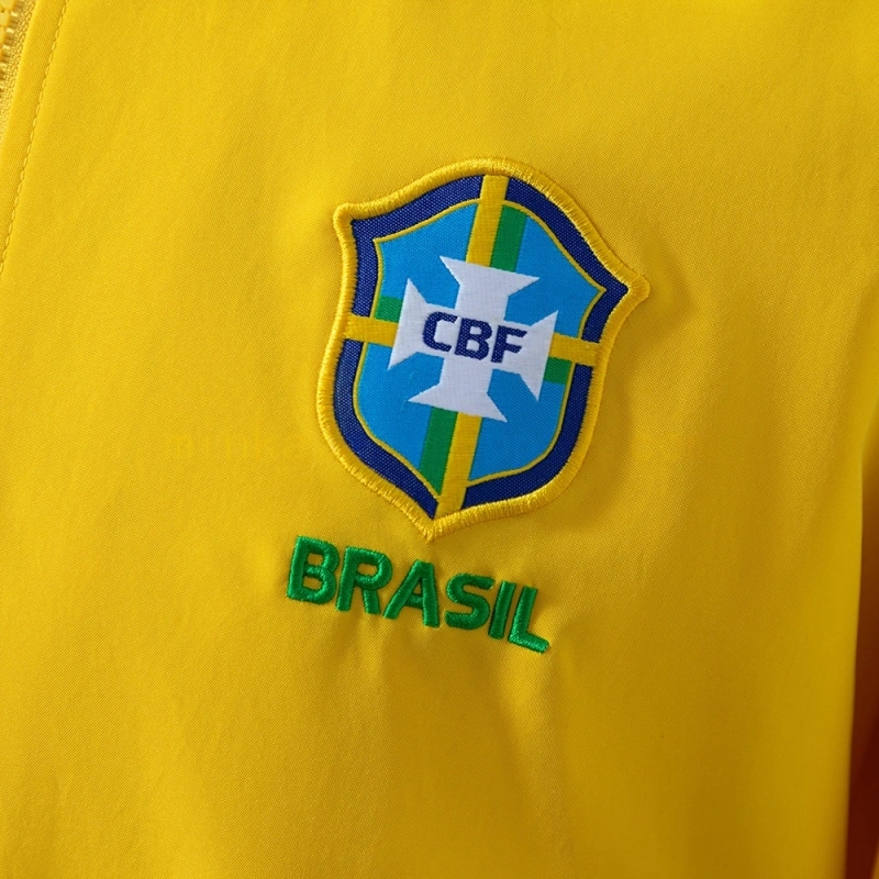 1998 Brazil Windbreaker Yellow Jacket