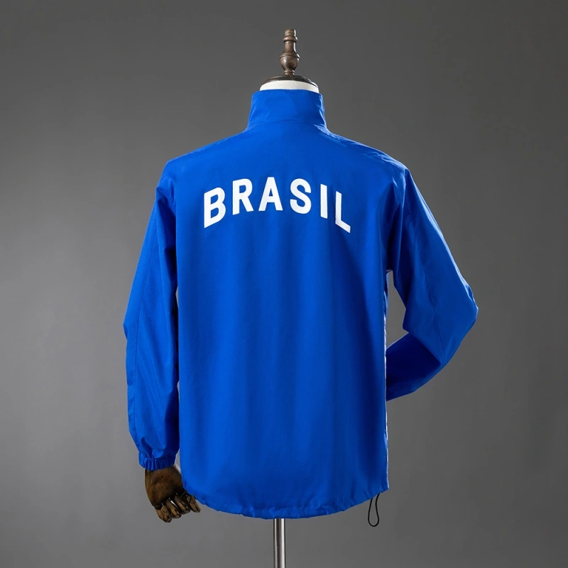 1998 Brazil Windbreaker Blue Jacket
