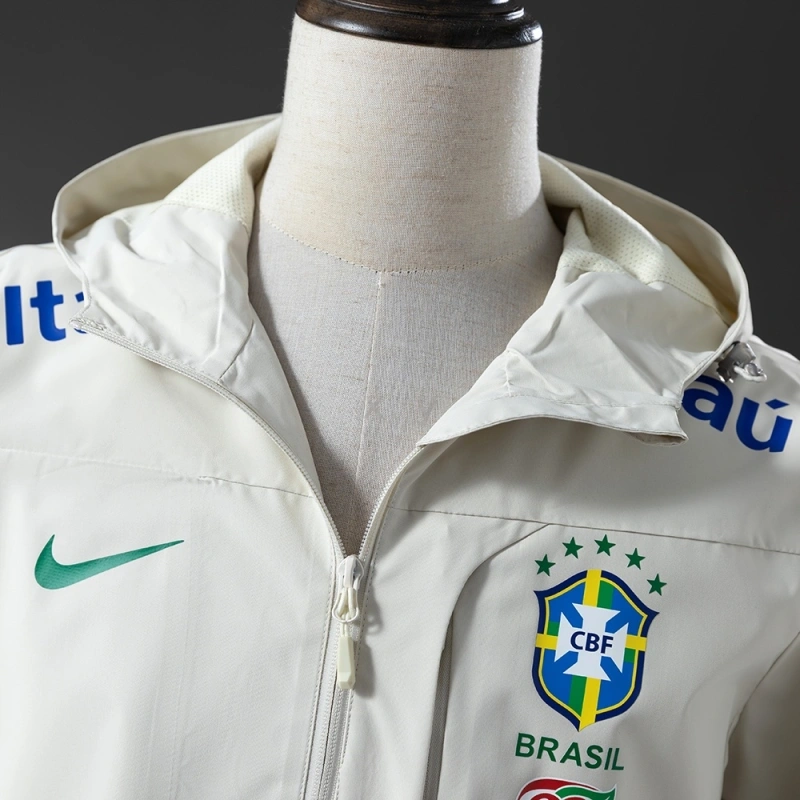 1998 Brazil Windbreaker White Jacket