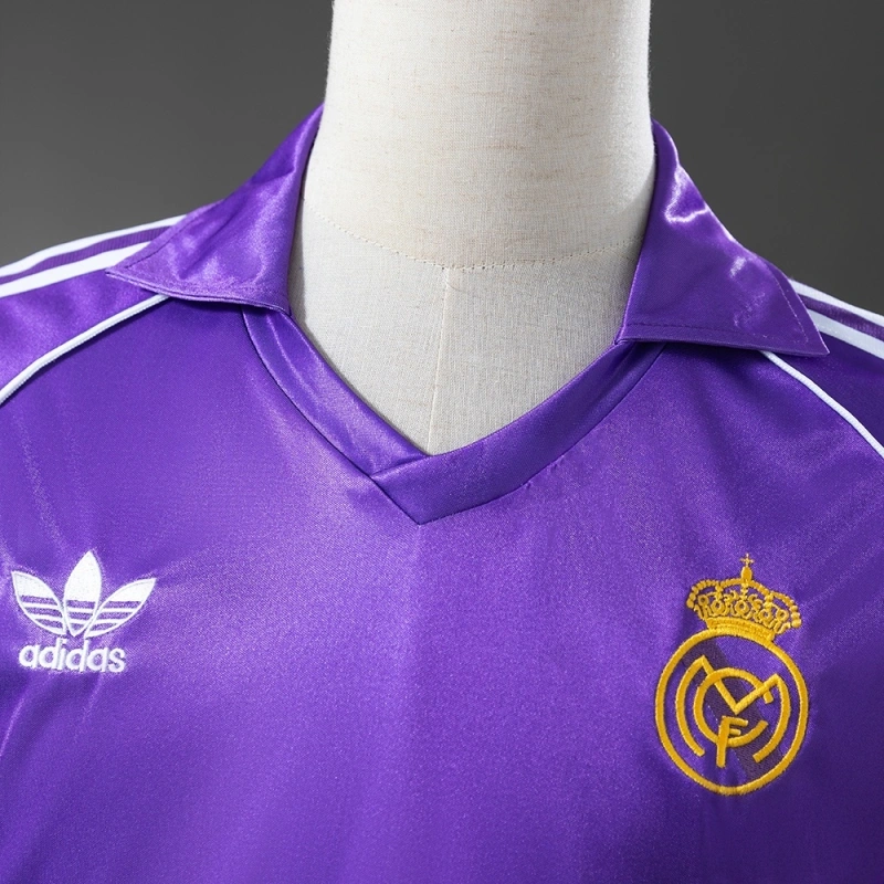 1984/85 Real Madrid Long Sleeve Away Jersey