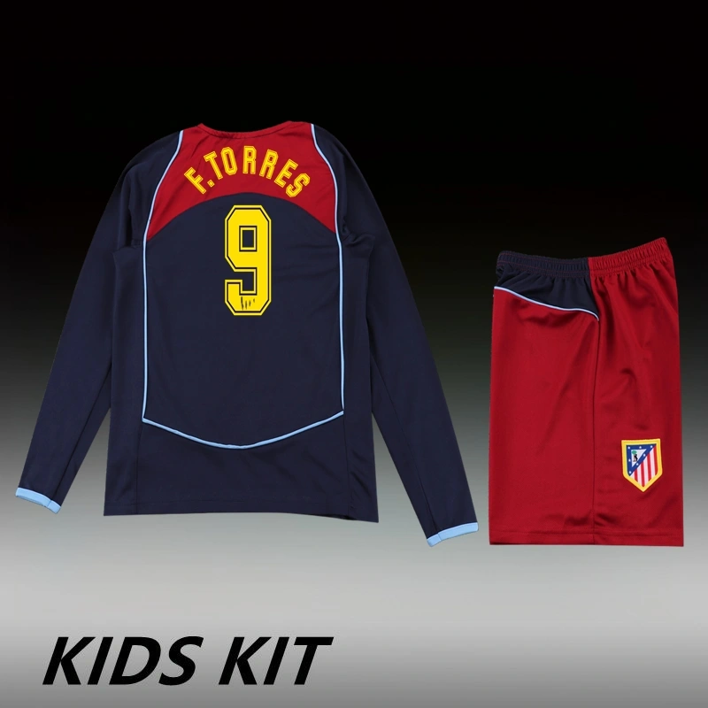 2004/05 Atletico Madrid Away Long Sleeves Kids Kit