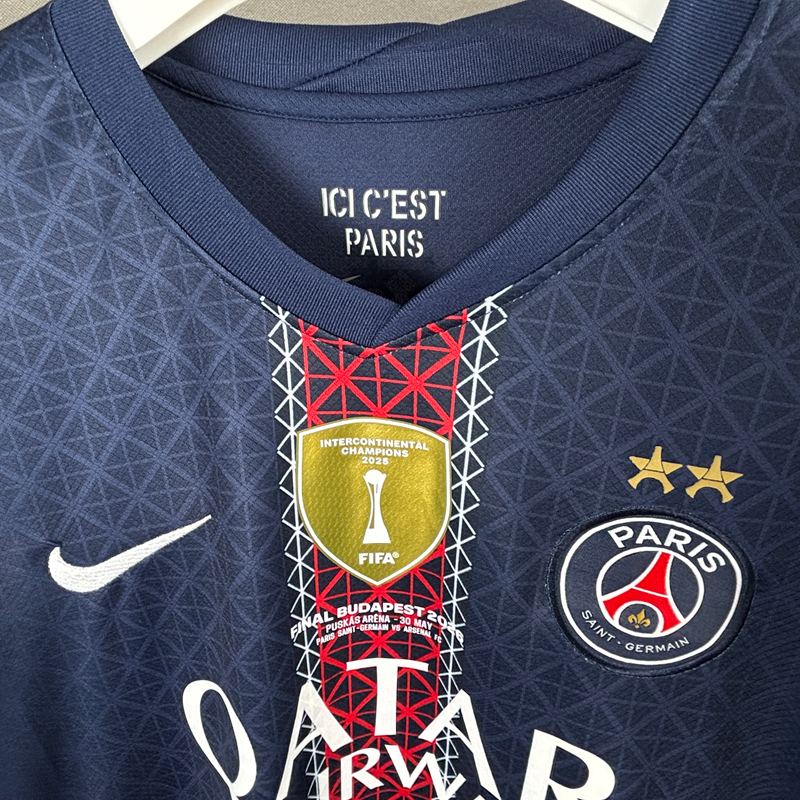 2025/26 PSG Home Champions of Europe Jersey (Fan Version)