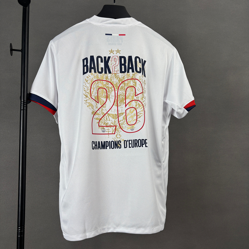 2025/26 PSG Away Champions of Europe Jersey (Fan Version)