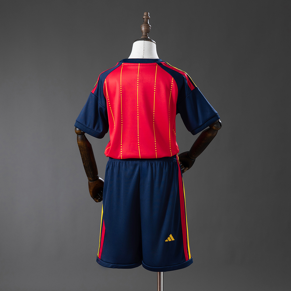 2026 Spain World Cup Home Men And Kids Kit