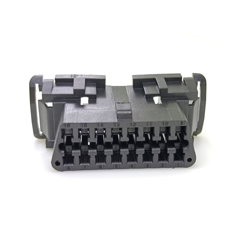 Custom SOAR 16Pin OBD-II Automotive Female Connector Auto OBD2 Diagnostic Connector-Black,SHENZHEN SOAR TECHNOLOGY CO., LTD. ,SOAR 16Pin OBD-II Female Connector OBD2 Diagnostic Connector-Black