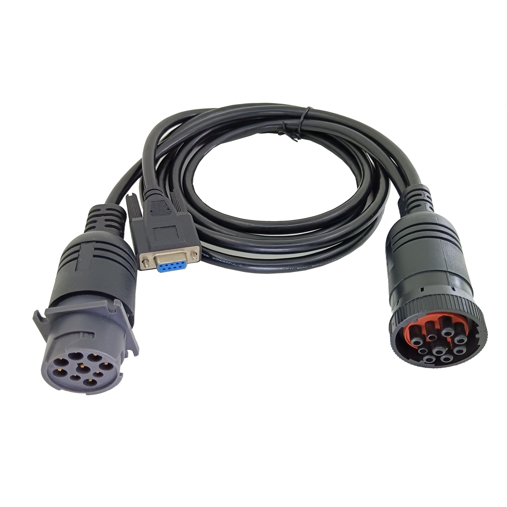 Custom Automotive Wiring Harness SAE J1939 9Pin Eld Y Cable 9Pin Male Female Connector to DB9 Female Connector Car Diagnostic Cable,SHENZHEN SOAR TECHNOLOGY CO., LTD. ,J1939 9Pin Eld Y Cable 9Pin Male Female to DB9 Female Diagnostic Cable