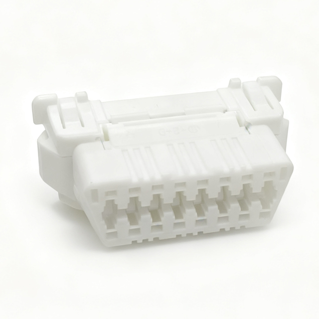Custom SOAR 16 Pin/way Automotive Female Connector Auto OBD2 Diagnostic Connector-White,SHENZHEN SOAR TECHNOLOGY CO., LTD. ,SOAR 16 Pin/way Female Connector Auto OBD2 Diagnostic Connector-White