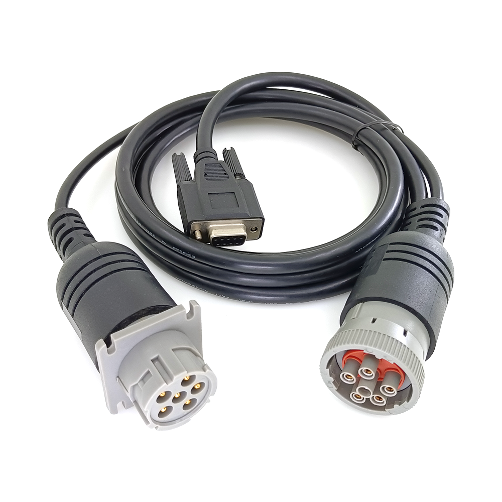 Custom Automotive Wiring Harness SAE J1708 6Pin Eld Y Cable 6Pin Male Female Connector to DB9 Female Connector Car Diagnostic Cable,SHENZHEN SOAR TECHNOLOGY CO., LTD. ,J1708 Eld Y Cable 6Pin Male Female to DB9 Female Car Diagnostic Cable