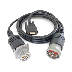 Custom Automotive Wiring Harness SAE J1708 6Pin Eld Y Cable 6Pin Male Female Connector to DB9 Female Connector Car Diagnostic Cable,SHENZHEN SOAR TECHNOLOGY CO., LTD. ,J1708 Eld Y Cable 6Pin Male Female to DB9 Female Car Diagnostic Cable