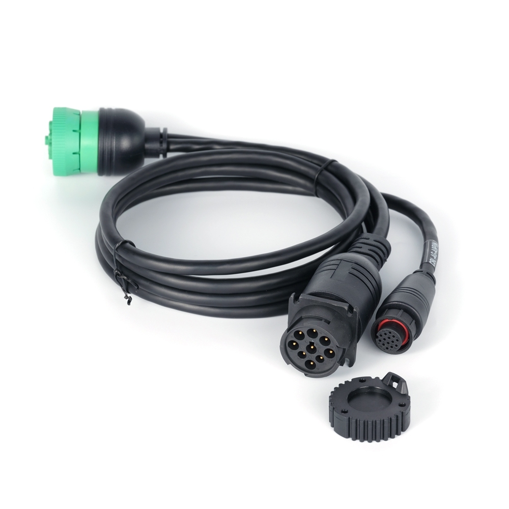 OEM ODM Custom Automotive Wiring Harness SAE J1939 Eld Y Cable 9pin Male Female Connector to M18 14Pin Female Connector Car Diagnostic Cable,SHENZHEN SOAR TECHNOLOGY CO., LTD. ,SAE J1939 Eld Y Cable Car Diagnostic Cable