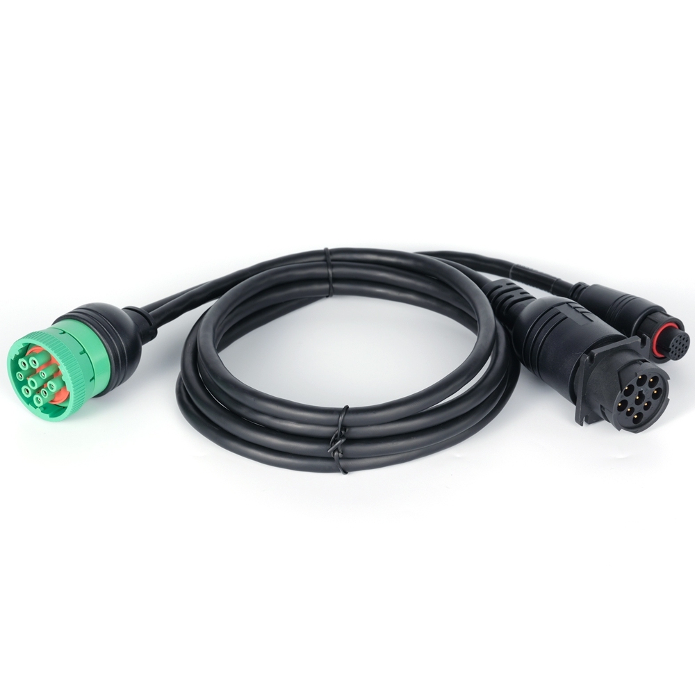 OEM ODM Custom Automotive Wiring Harness SAE J1939 Eld Y Cable 9pin Male Female Connector to M18 14Pin Female Connector Car Diagnostic Cable,SHENZHEN SOAR TECHNOLOGY CO., LTD. ,SAE J1939 Eld Y Cable Car Diagnostic Cable