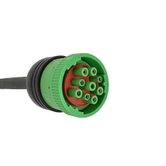 Custom Automotive Wiring Harness J1939 Cable 9pin Male Connector to DB15 Female Connector Car Diagnostic Cable,SHENZHEN SOAR TECHNOLOGY CO., LTD. , J1939 Cable 9pin Male to DB15 Female Connector Car Diagnostic Cable
