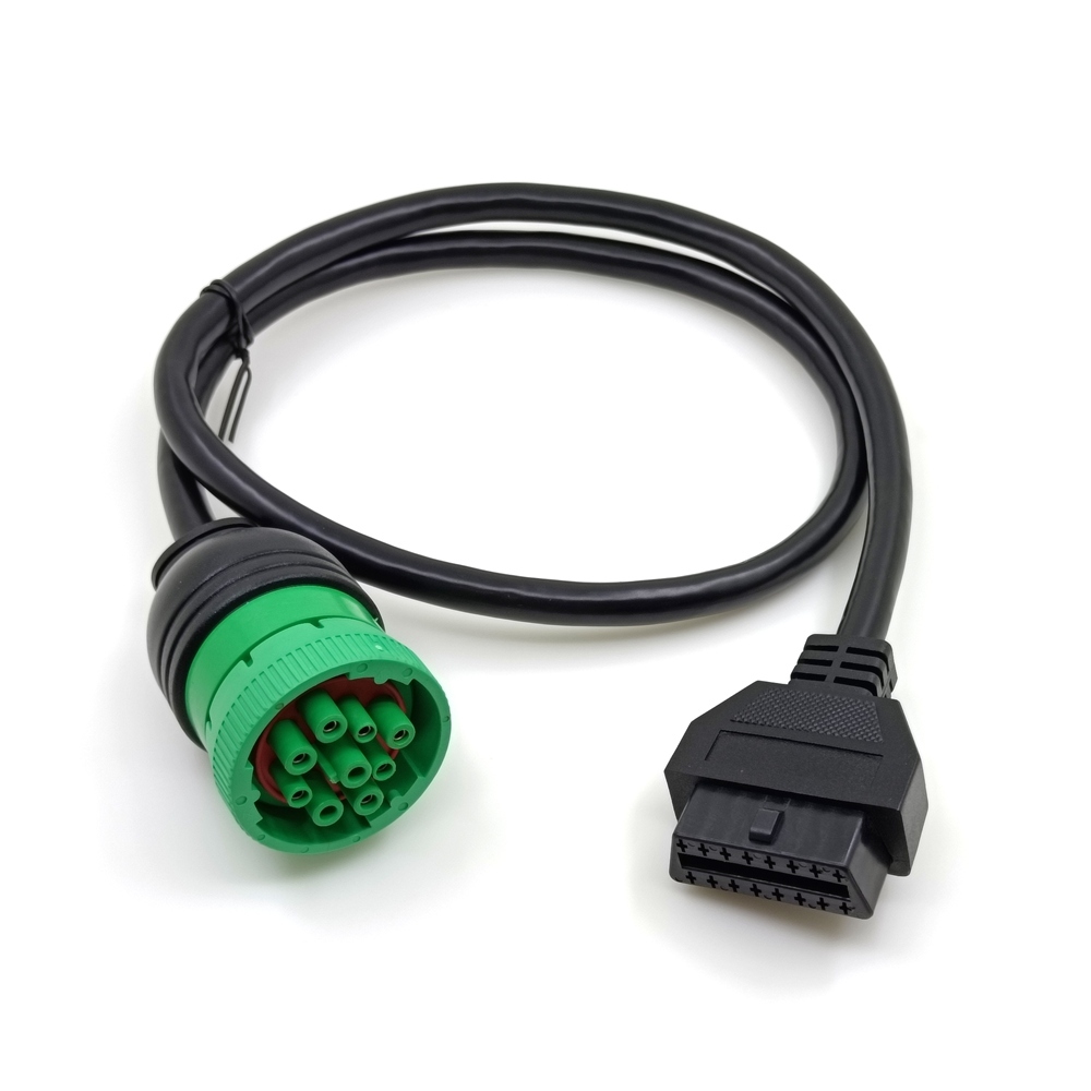 OEM ODM Custom Automotive Wiring Harness SAE J1939 Cable 9pin Male Connector to OBD II 16Pin Female Connector Car Diagnostic Cable,SHENZHEN SOAR TECHNOLOGY CO., LTD. ,SAE J1939 Cable 9pin Male to OBD II 16Pin Female Car Diagnostic Cable