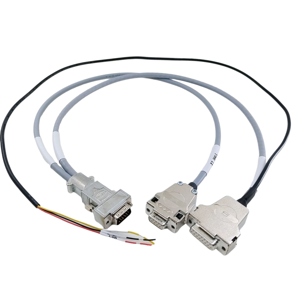 Custom Industrial wiring Harness HDB15 Female to DB9 Female DB15 Male connector Cable High Flexibility Shielded Encoder Cable 70cm,SHENZHEN SOAR TECHNOLOGY CO., LTD. ,HDB15 Female to DB9 Female DB15 Male connector  Encoder Cable