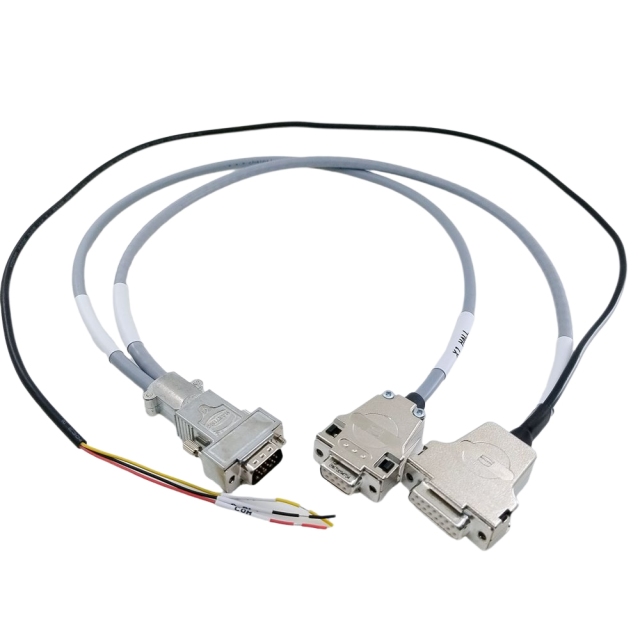 Custom Industrial wiring Harness HDB15 Female to DB9 Female DB15 Male connector Cable High Flexibility Shielded Encoder Cable 70cm,SHENZHEN SOAR TECHNOLOGY CO., LTD. ,HDB15 Female to DB9 Female DB15 Male connector  Encoder Cable