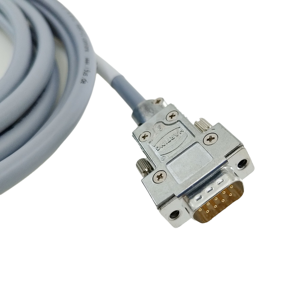 Custom Industrial Wiring Harness 9Pin D-SUB Connector DB9 Male to Female Connection Cable  High Flexibility Shielded HALL Cable 4M,SHENZHEN SOAR TECHNOLOGY CO., LTD. ,HDB15 Female to DB9 Female DB15 Male connector Cable Encoder Cable 