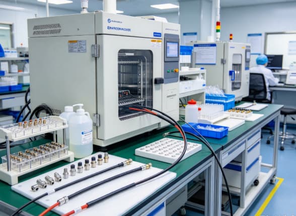 Medical cable environmental and cleaning compatibility testing