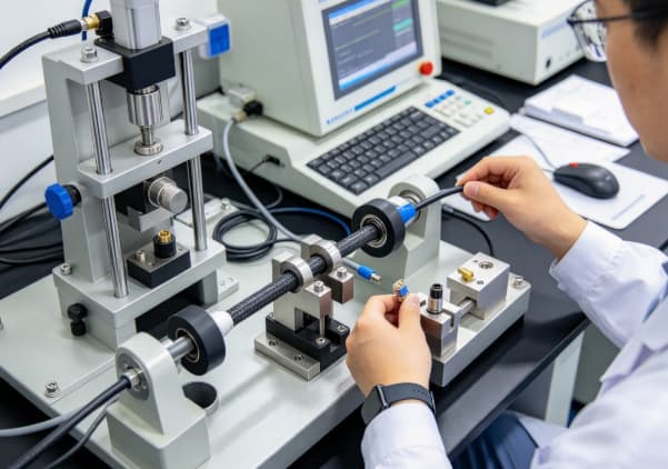Medical cable mechanical durability and flex testing