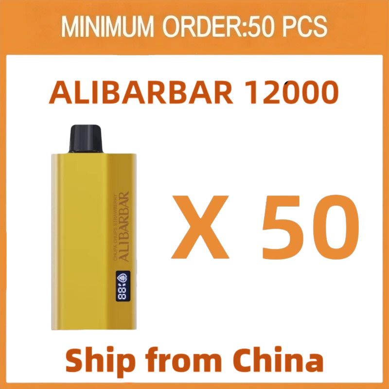 ALIBARBAR 12,000 Puffs - Wholesale Lot (50+ Units)  | Delivery outside the country will take 10 to 15 working days.