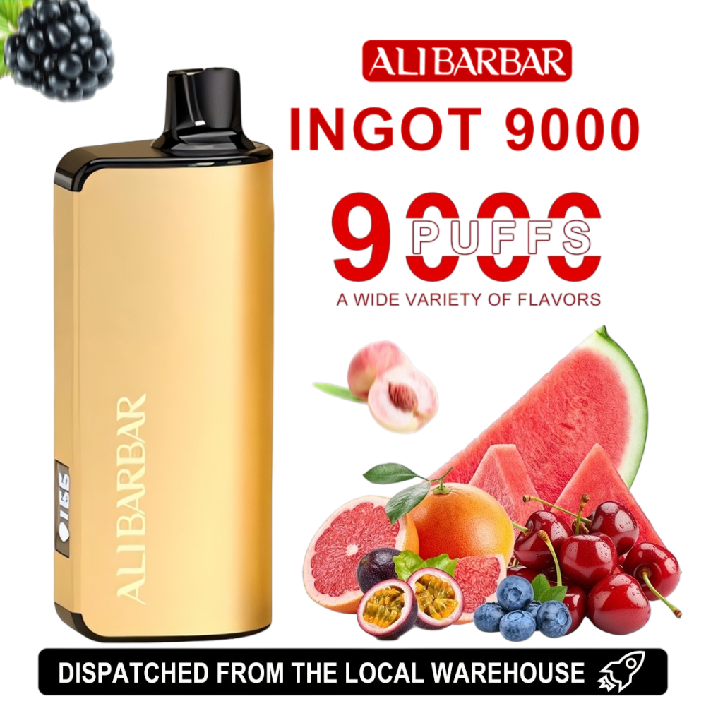 FAST AUS SHIPPING | ALIBARBAR INGOT 9,000 Puffs | Australian Warehouse
