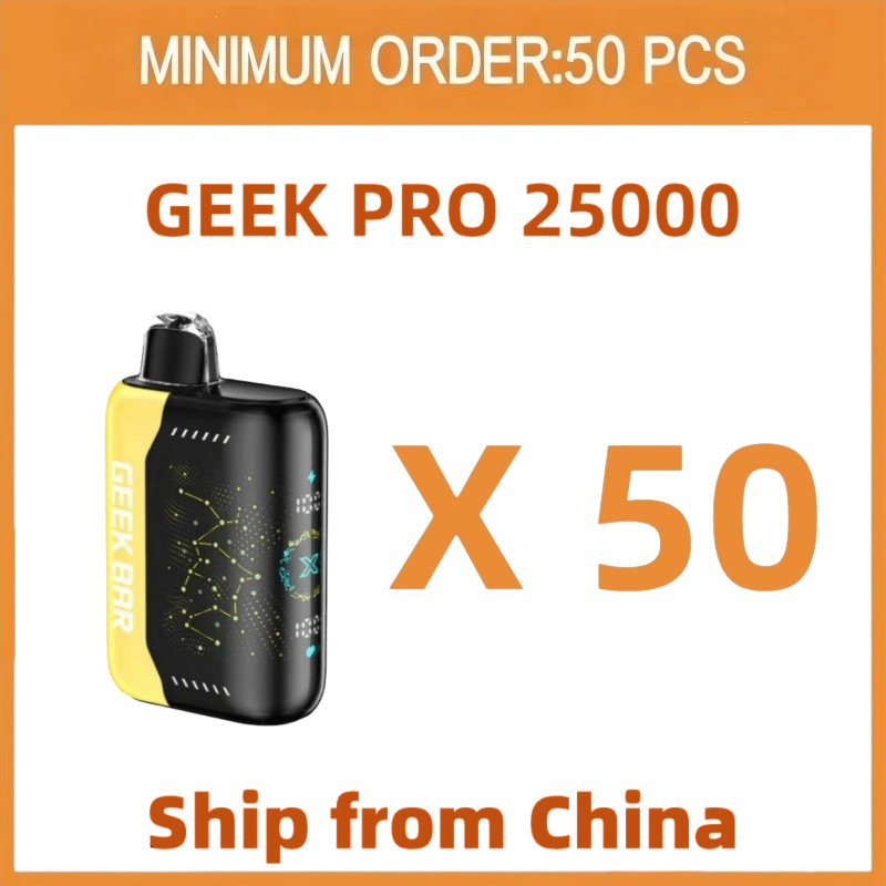 GEEK PRO 25,000 Puffs - Wholesale Lot (50+ Units) | Delivery from China(15-25 working days)