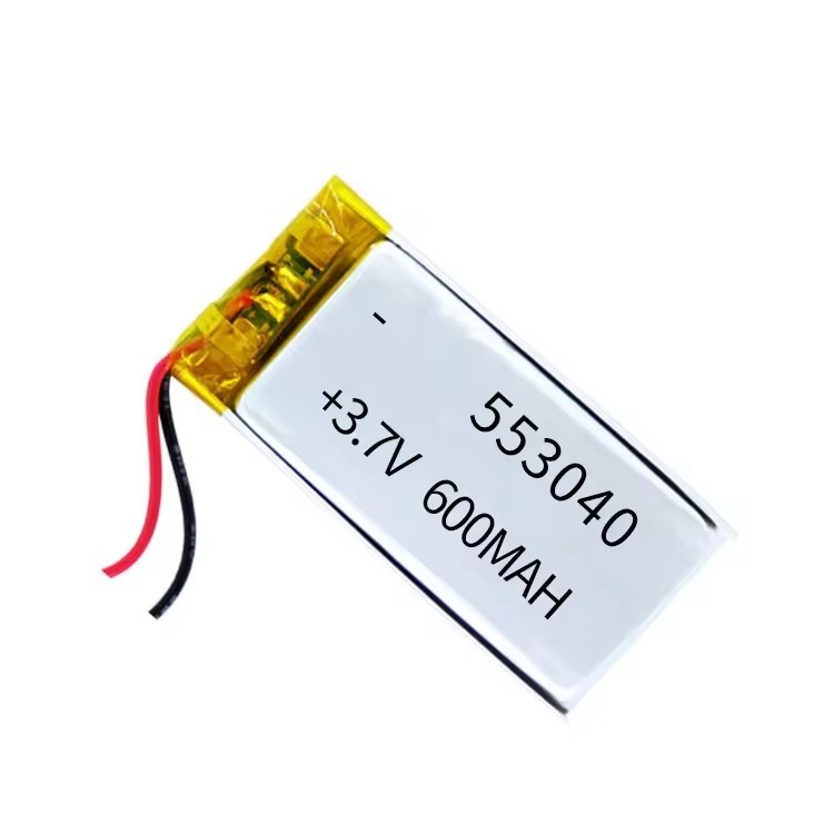 553040 lithium polymer rechargeable battery 3.7v 600mah li-po battery