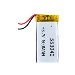 553040 lithium polymer rechargeable battery 3.7v 600mah li-po battery